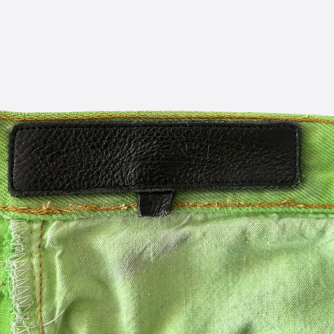 Chrome Hearts Green Cross Patch Jeans