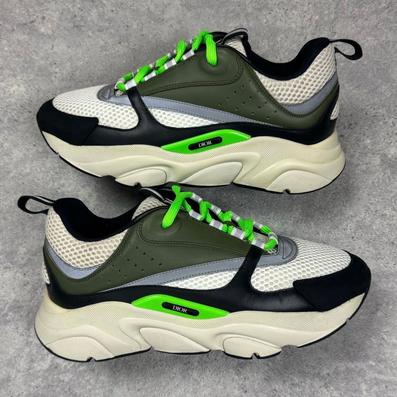 Dior B22 Khaki Pistachio Trainers