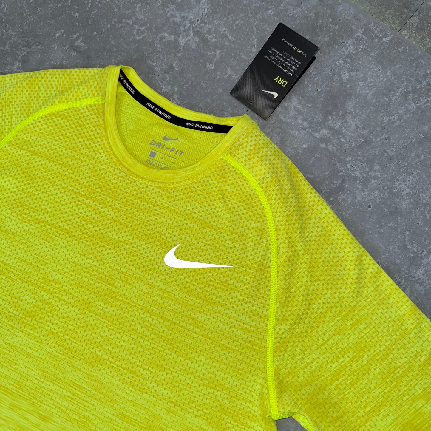 Nike Neon Tech Knit Miler T Shirt