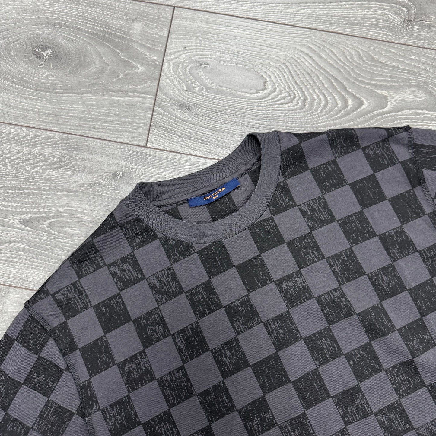 Louis Vuitton Grey Damier Print T Shirt