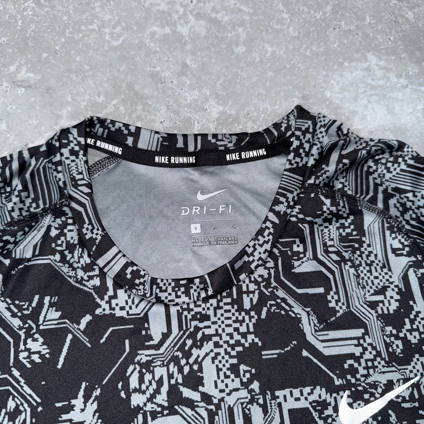 Nike Grey Digital Miler T Shirt