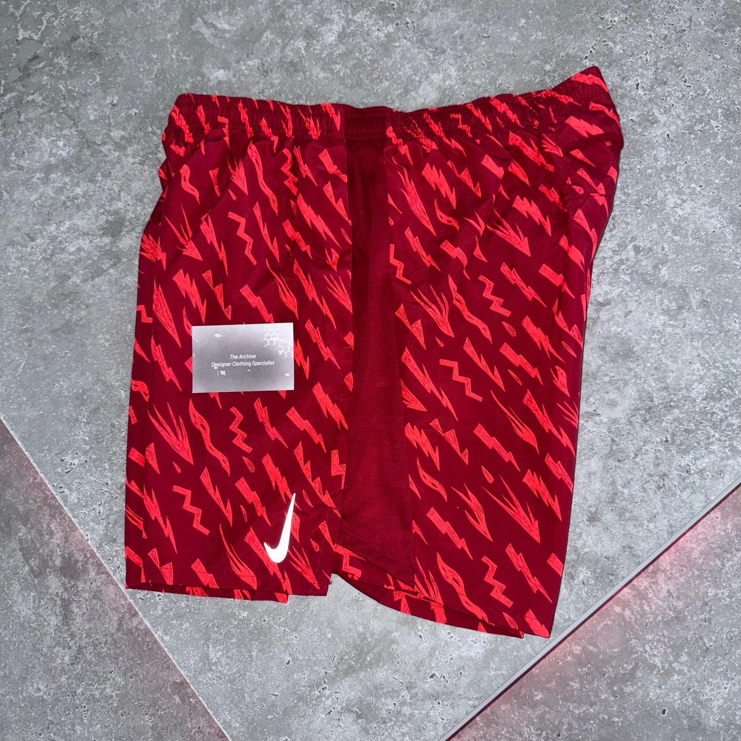 Nike Red Bolt Pattern Shorts