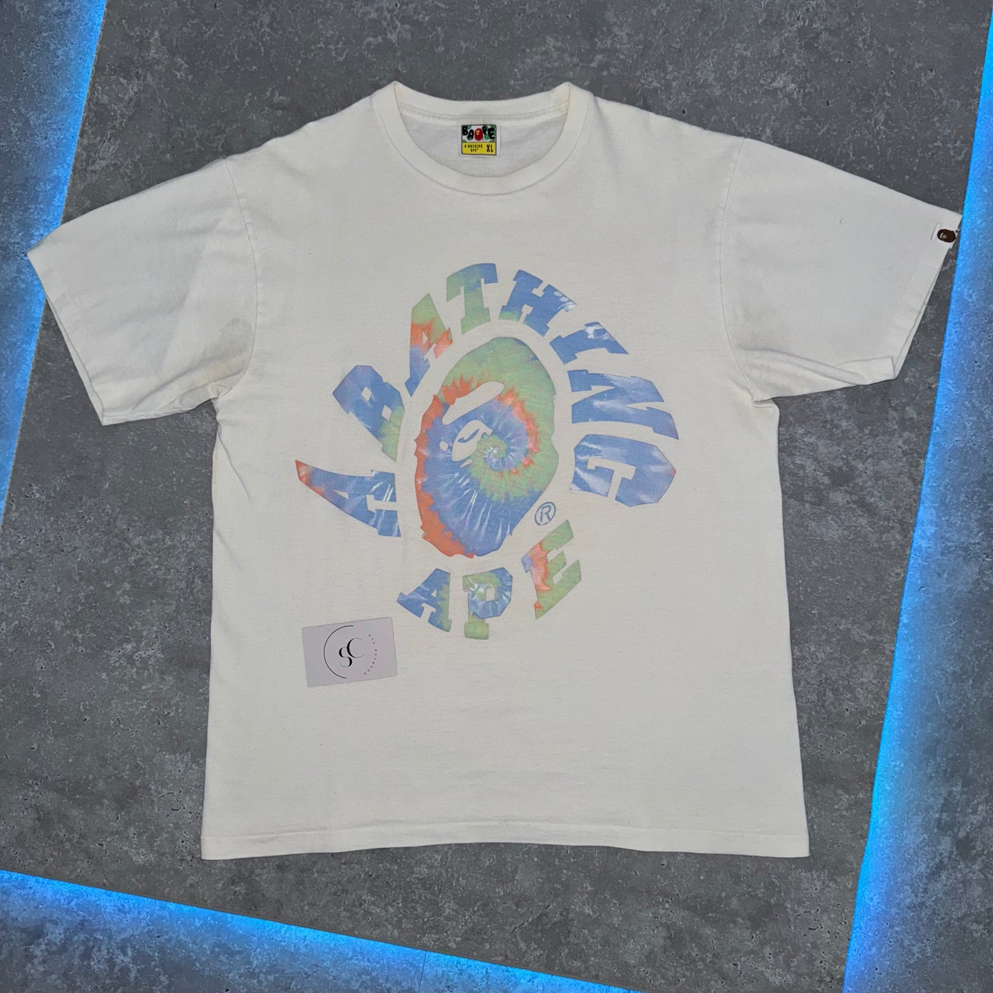 Bape A Bathing Ape Tie Dye Twist T Shirt