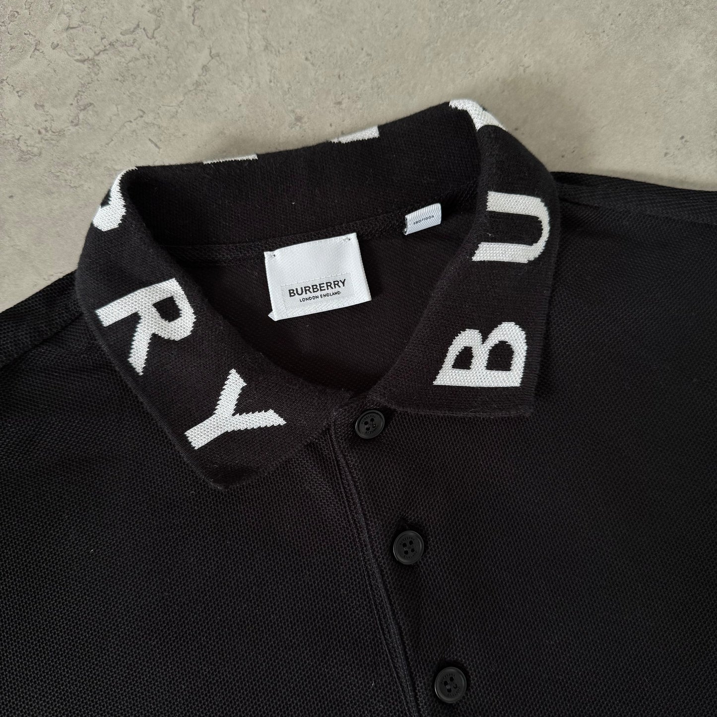 Burberry Ryland Black Polo Shirt