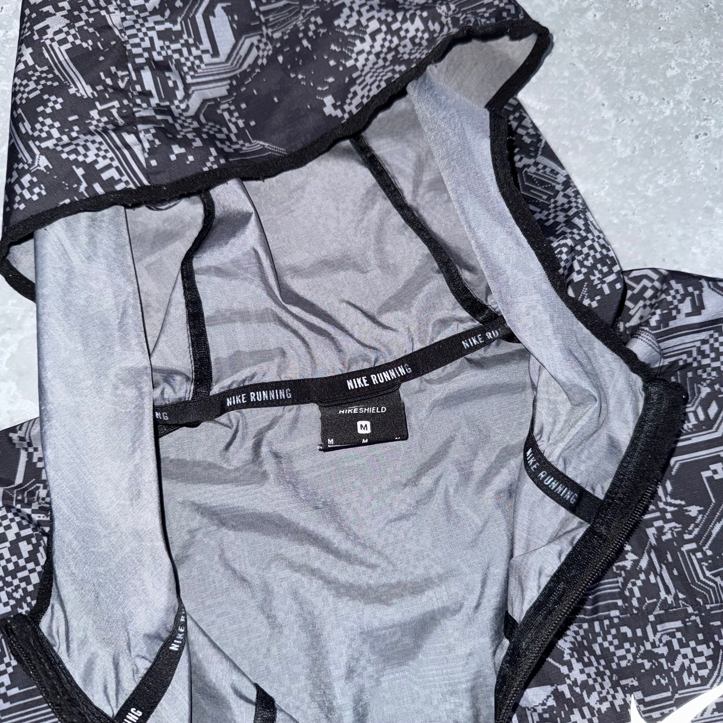 Nike Grey Digital Windbreaker