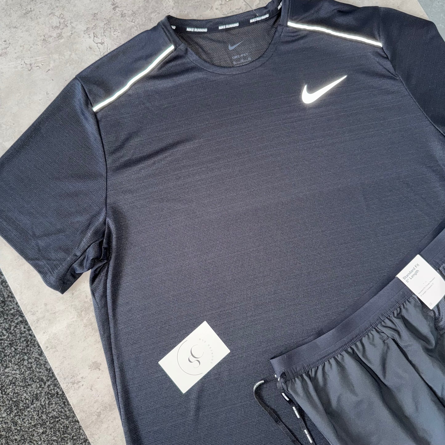 Nike Black 1.0 Miler Short Set