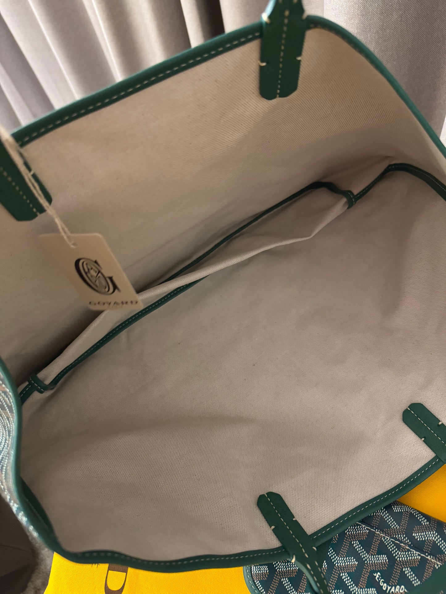 Goyard ST Louis Green Tote Bag
