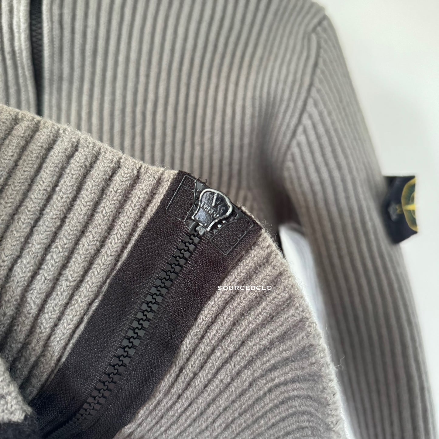 Vintage 2004 Stone Island Grey Wool Jumper