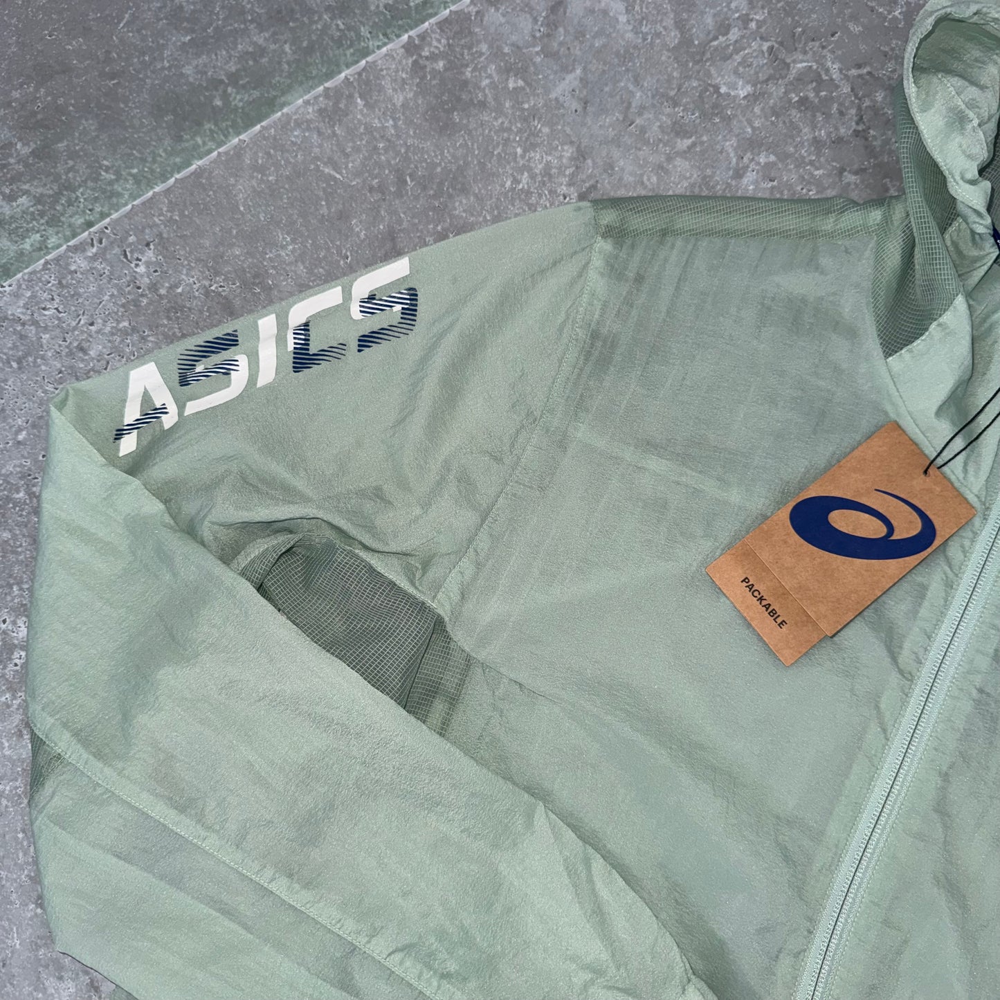 Asics Pistachio Green Light Windbreaker