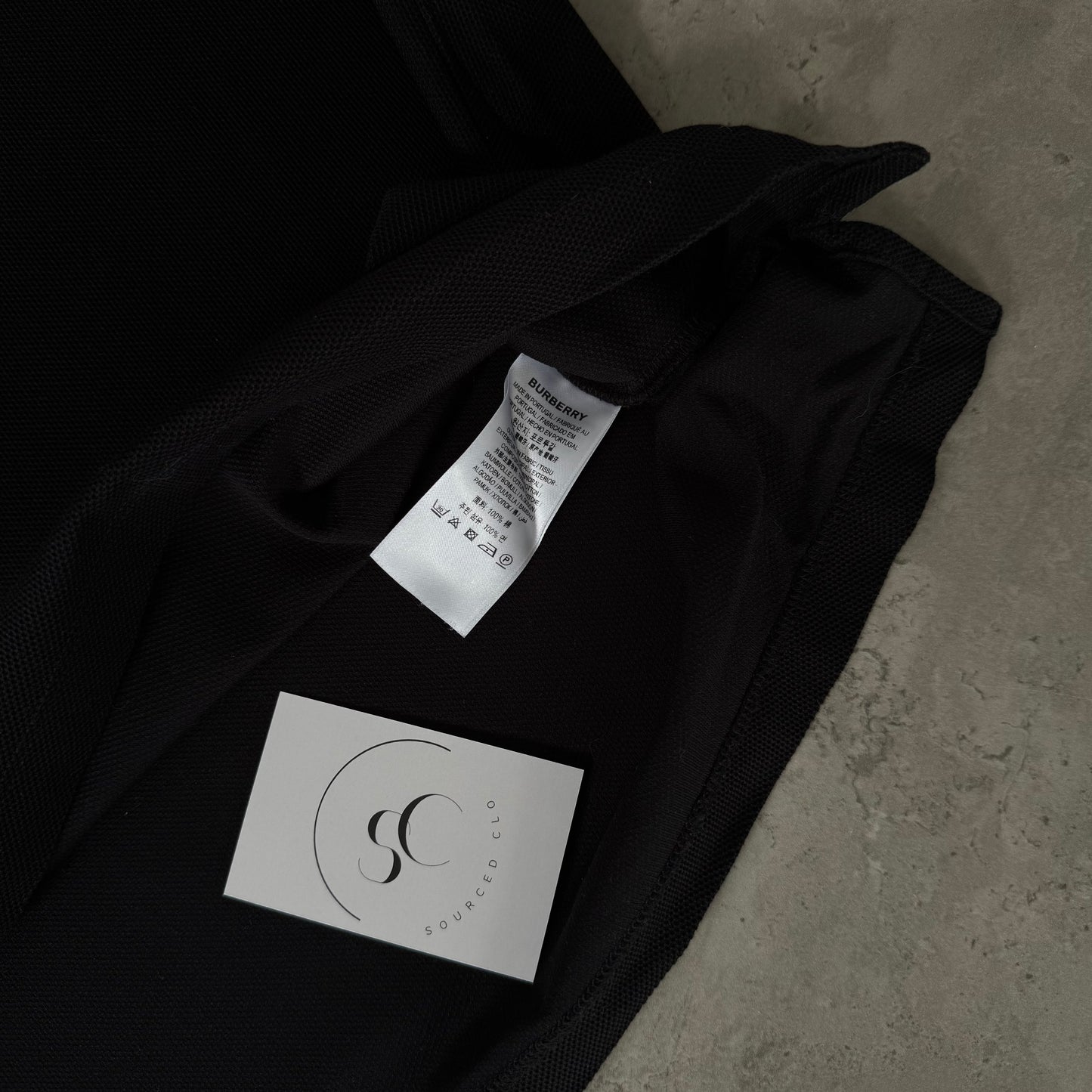 Burberry Ryland Black Polo Shirt