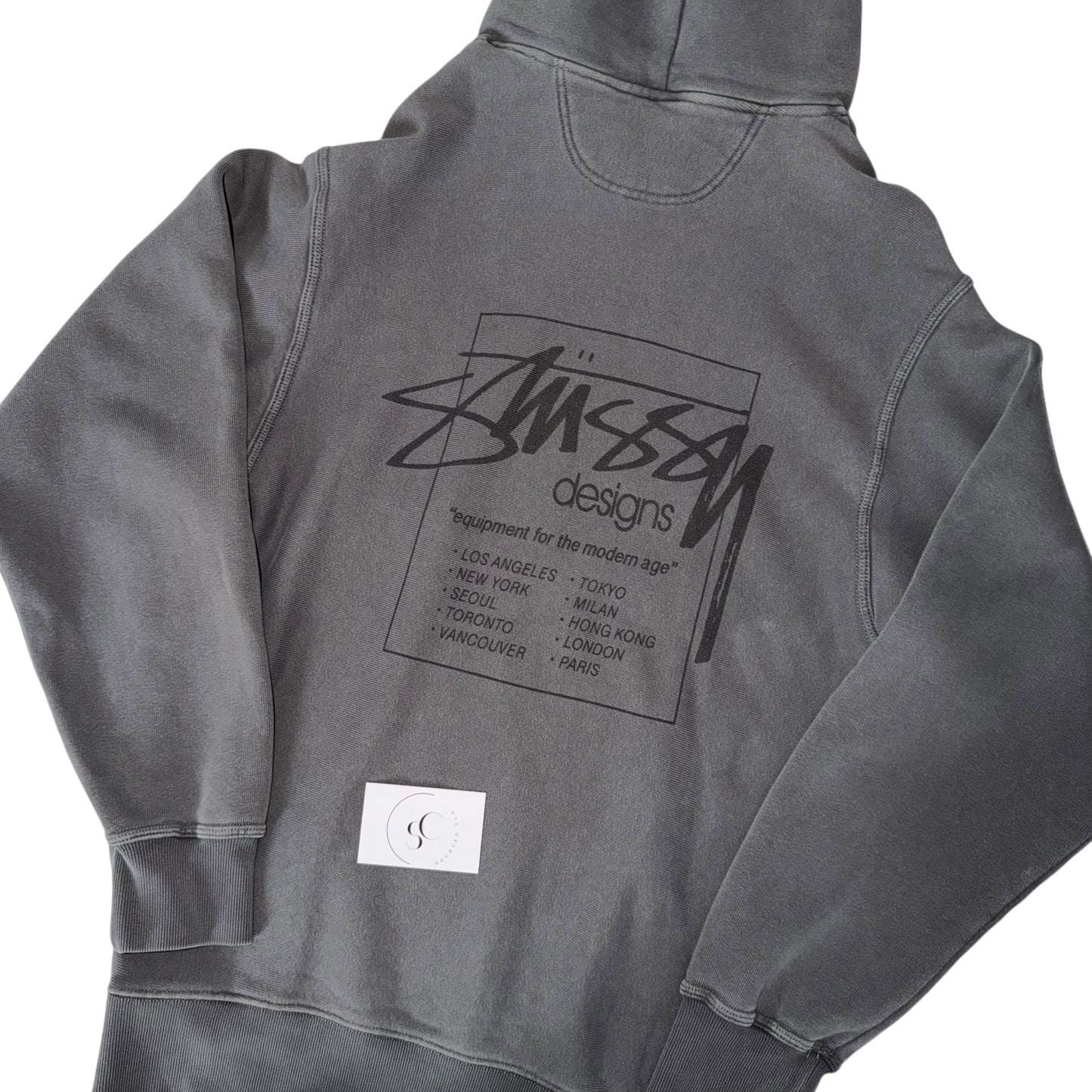 Stussy Black Pigment Dyed Hoodie