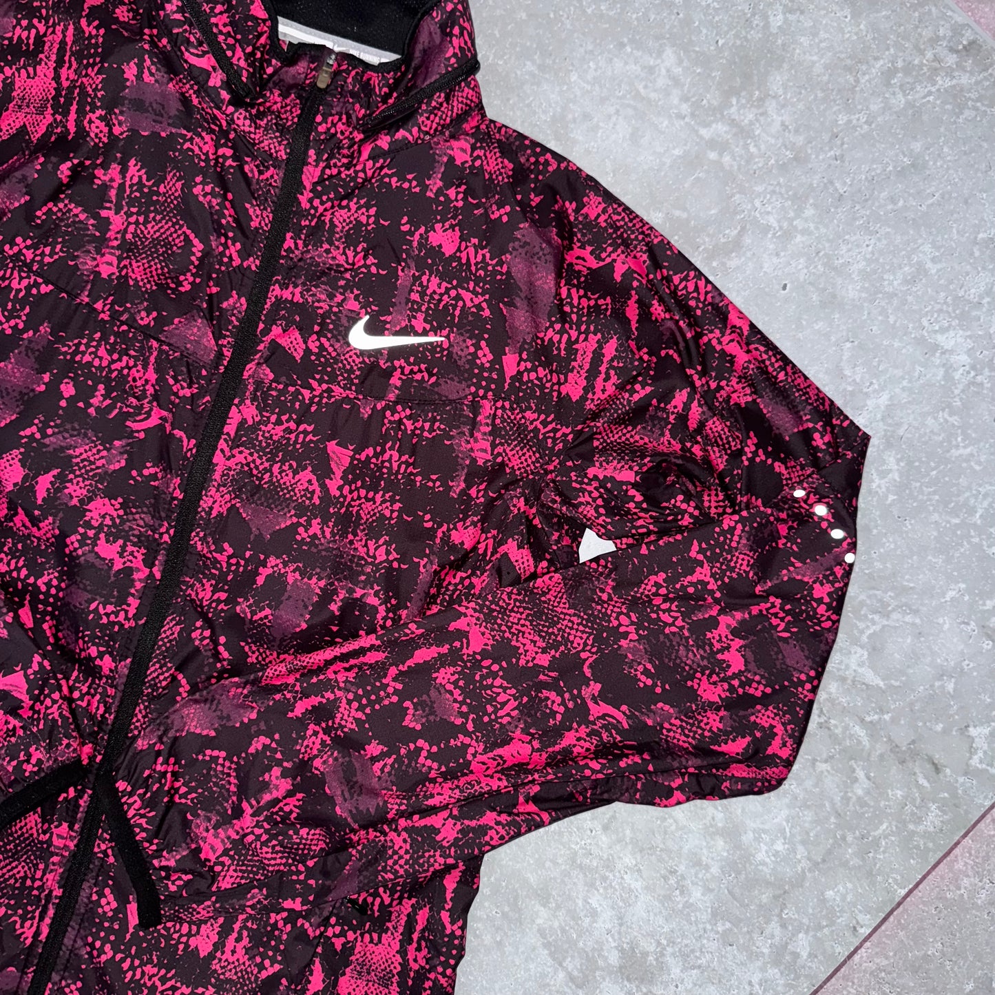 Nike Pink Snakeskin Windbreaker Jacket