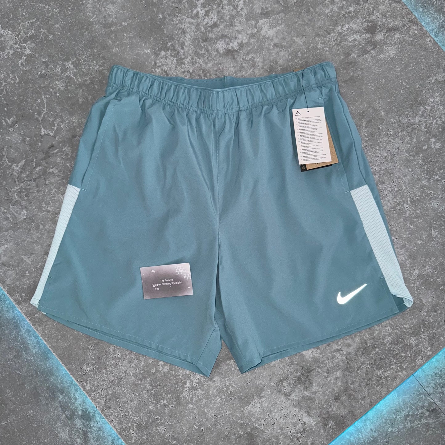 Nike Denim Turquoise Challenger Shorts