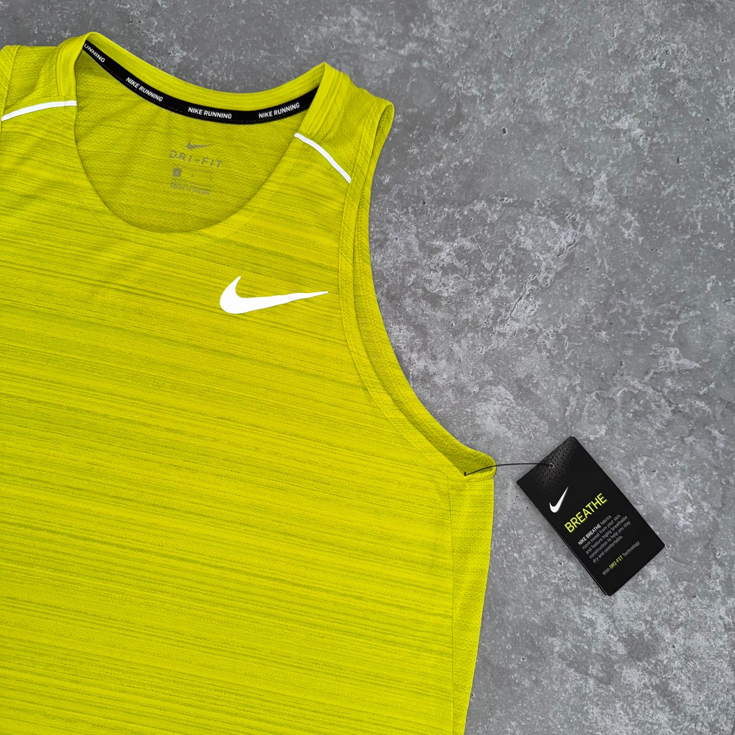 Nike Lime Green 1.0 Miler Vest