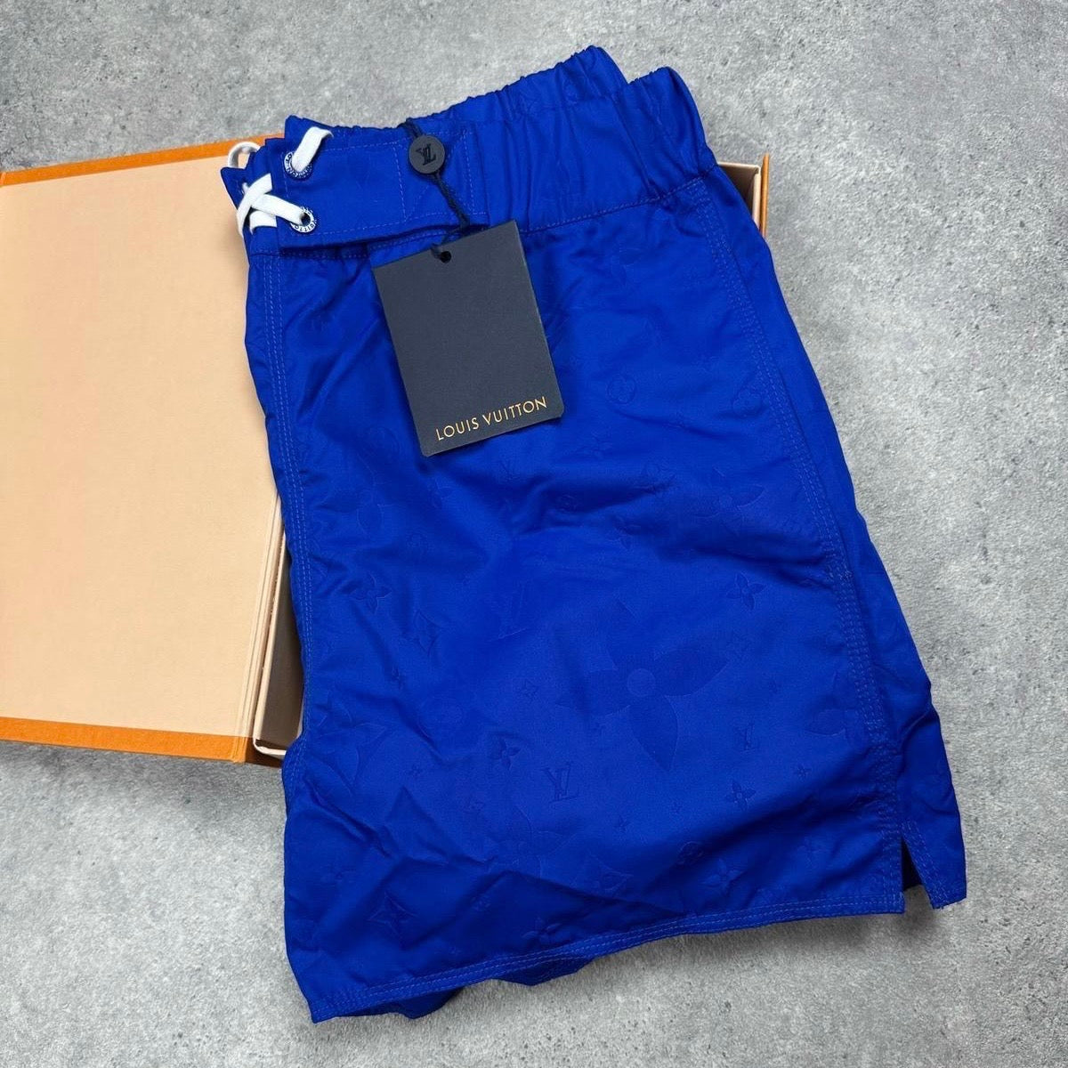 Louis Vuitton Blue 3D Pocket Monogram Swim Shorts