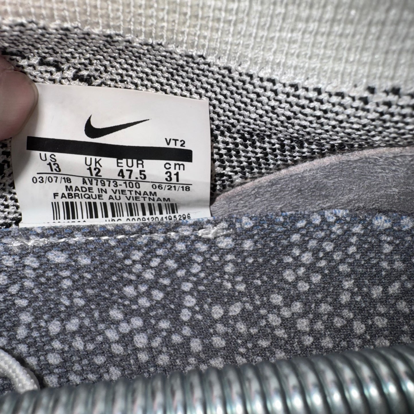 Nike Air Vapormax Zebra Flyknit Trainers