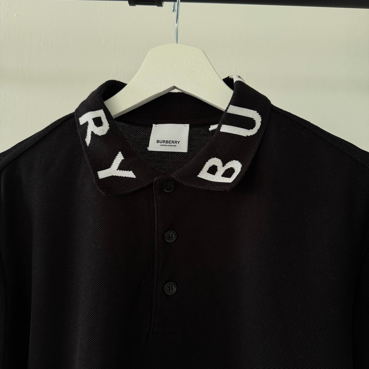 Burberry Ryland Black Polo Shirt