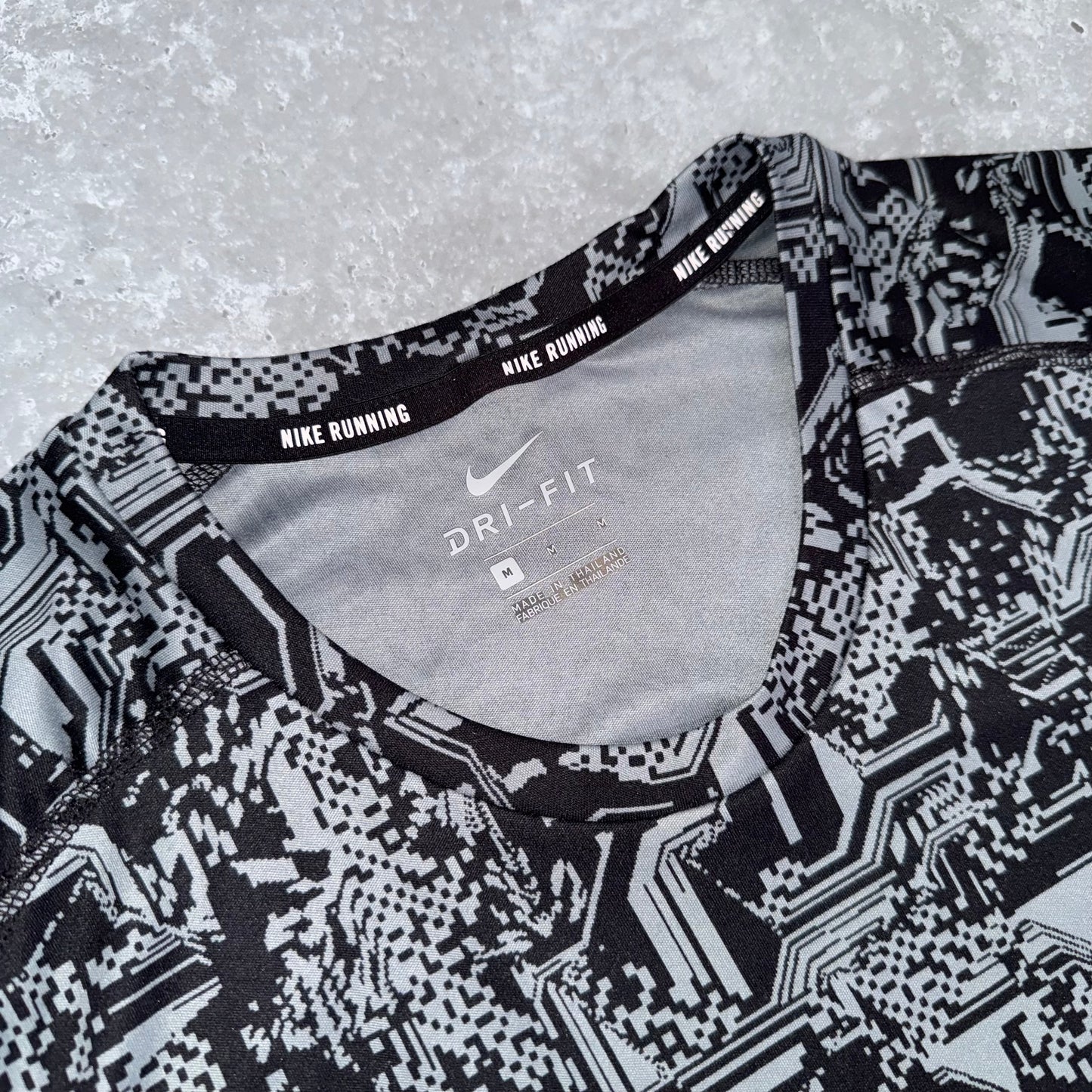 Nike Grey Digital Miler T Shirt