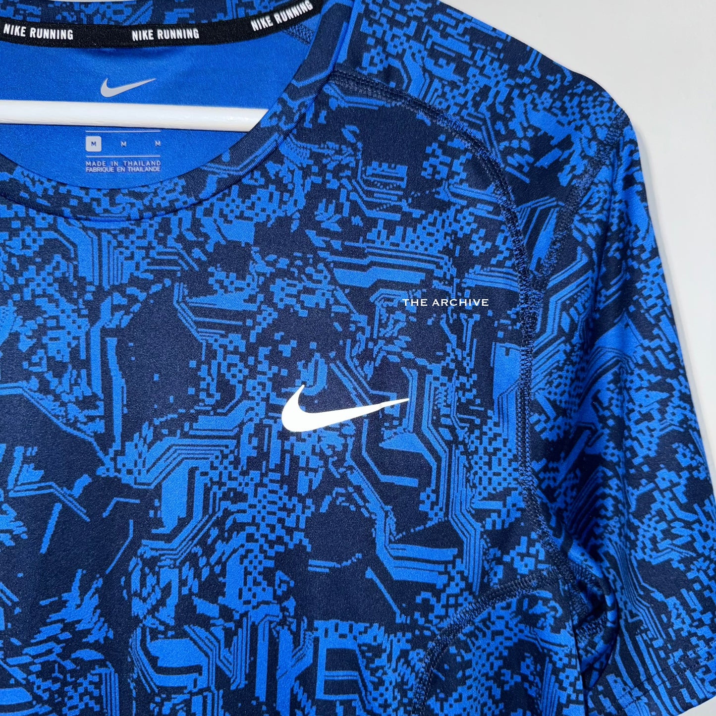 Nike Blue Digital Miler T Shirt