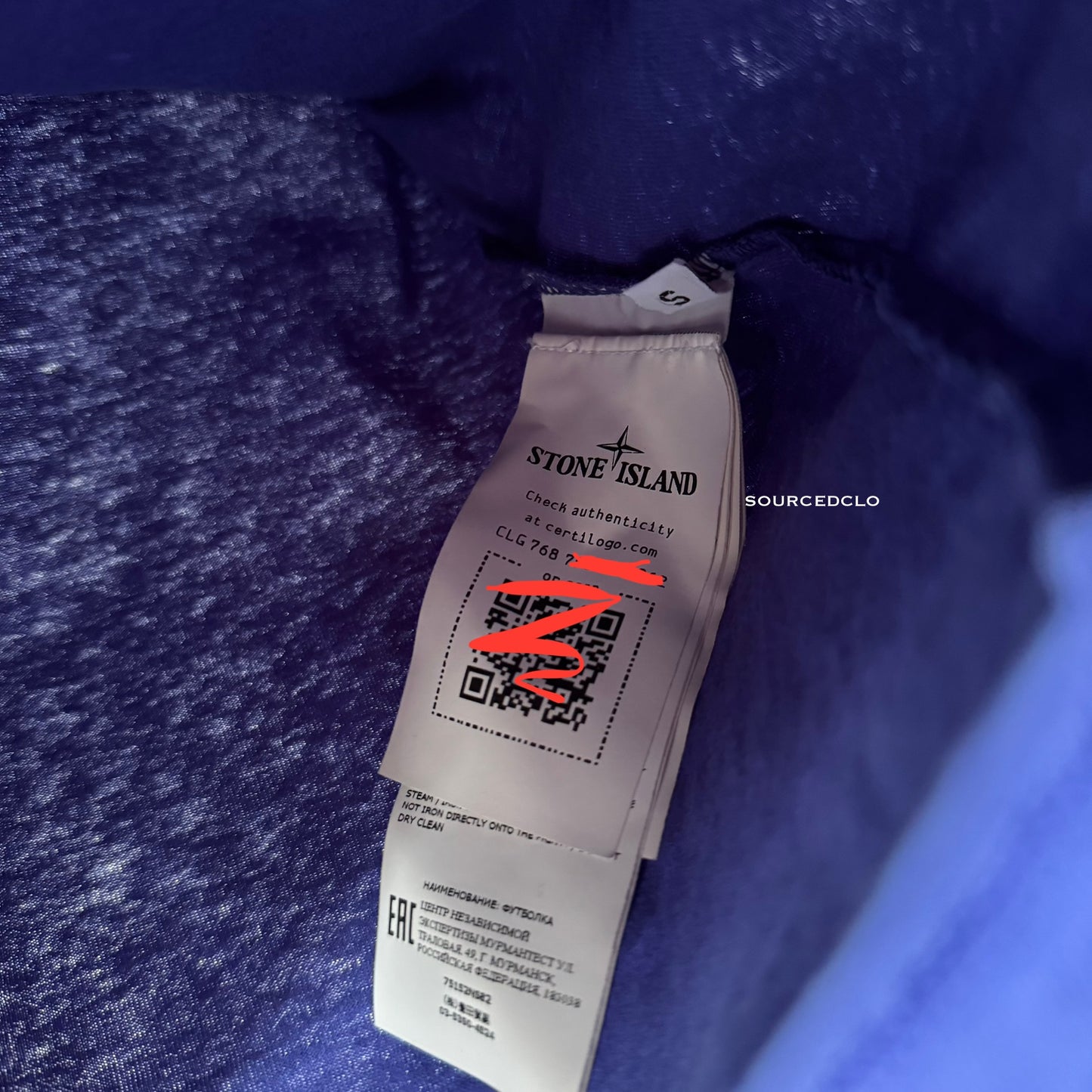 Stone Island Disjointed Blue T Shirt