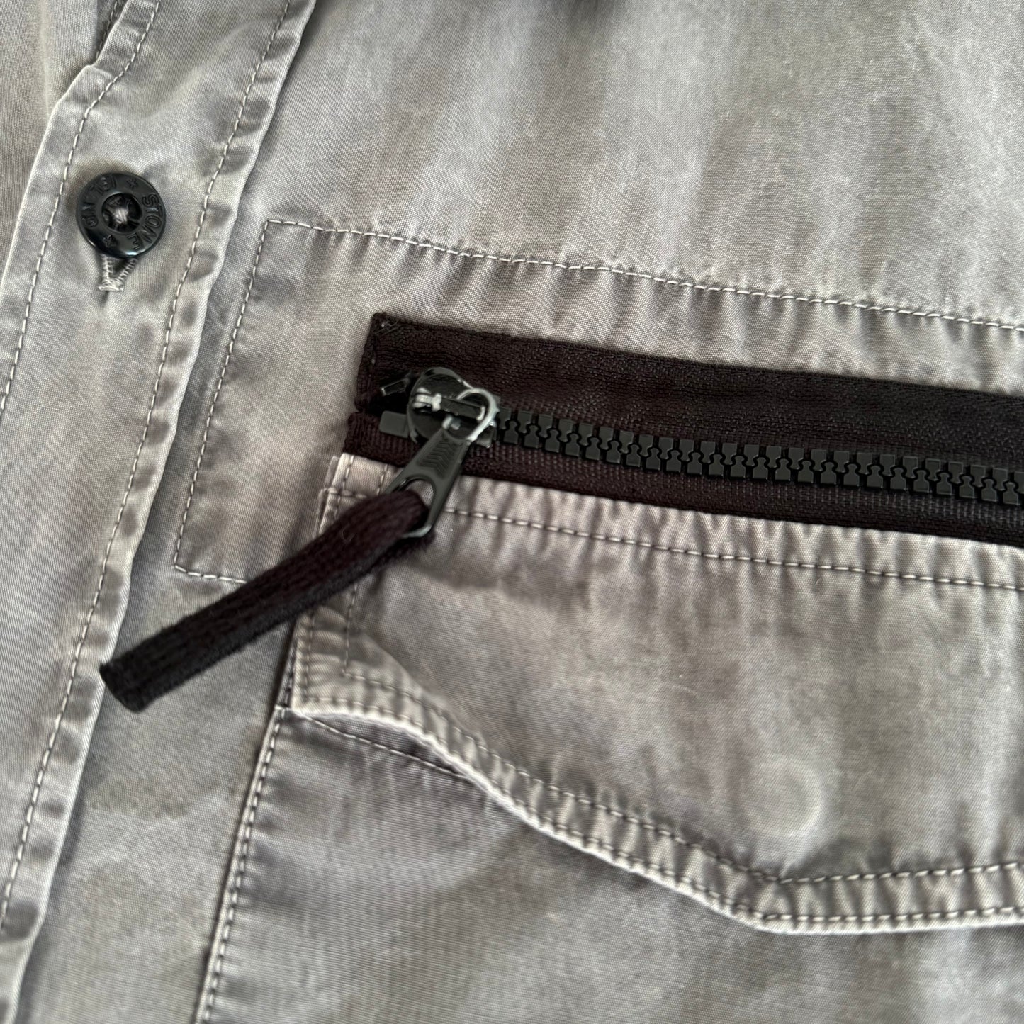 Stone Island Grey Dye Overshirt