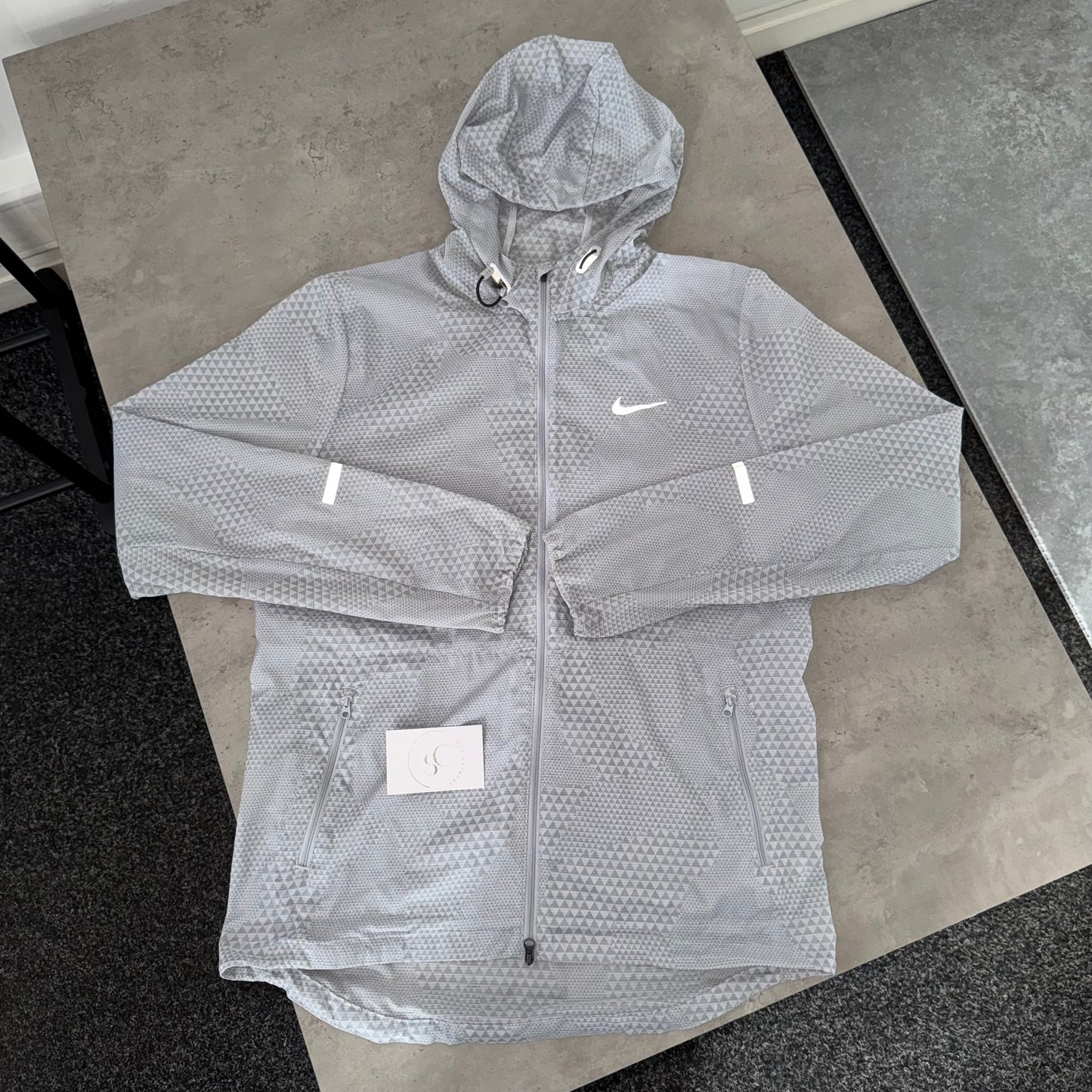 Nike Grey Snakeskin Running Windbreaker