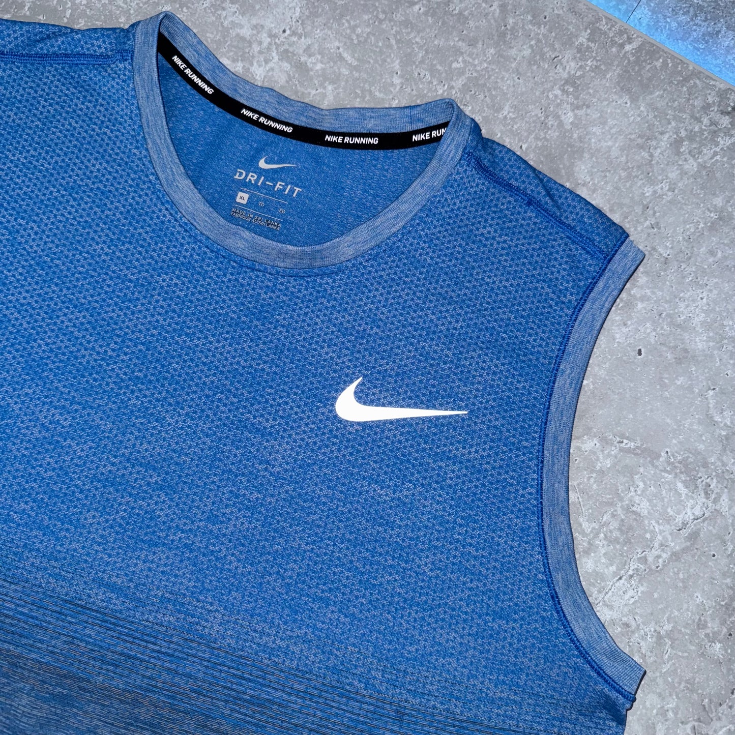 Nike Blue Gradient Knit Miler Vest