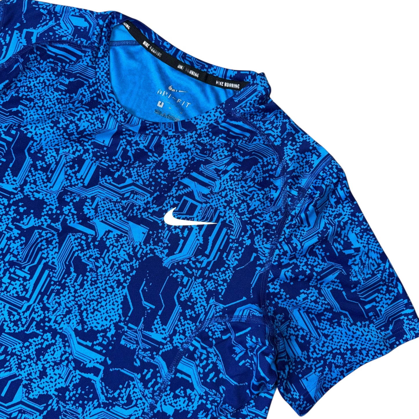 Nike Blue Digital Miler T Shirt
