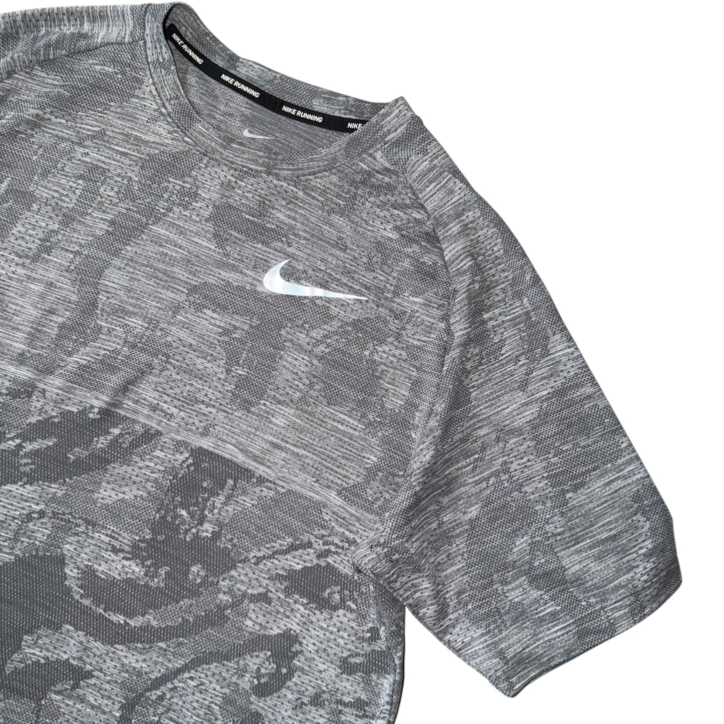 Nike Tech Knit Medalist Grey Miler T Shirt