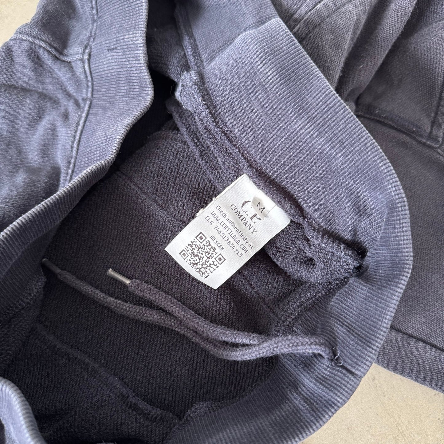 CP Company Navy Fleece Lens Bottoms