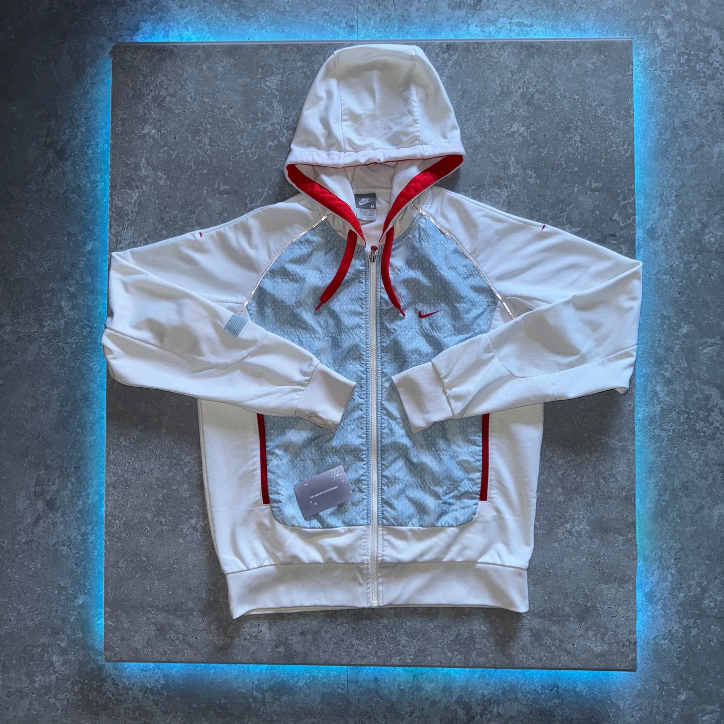 Vintage Y2K Nike TN White Zip Hoodie