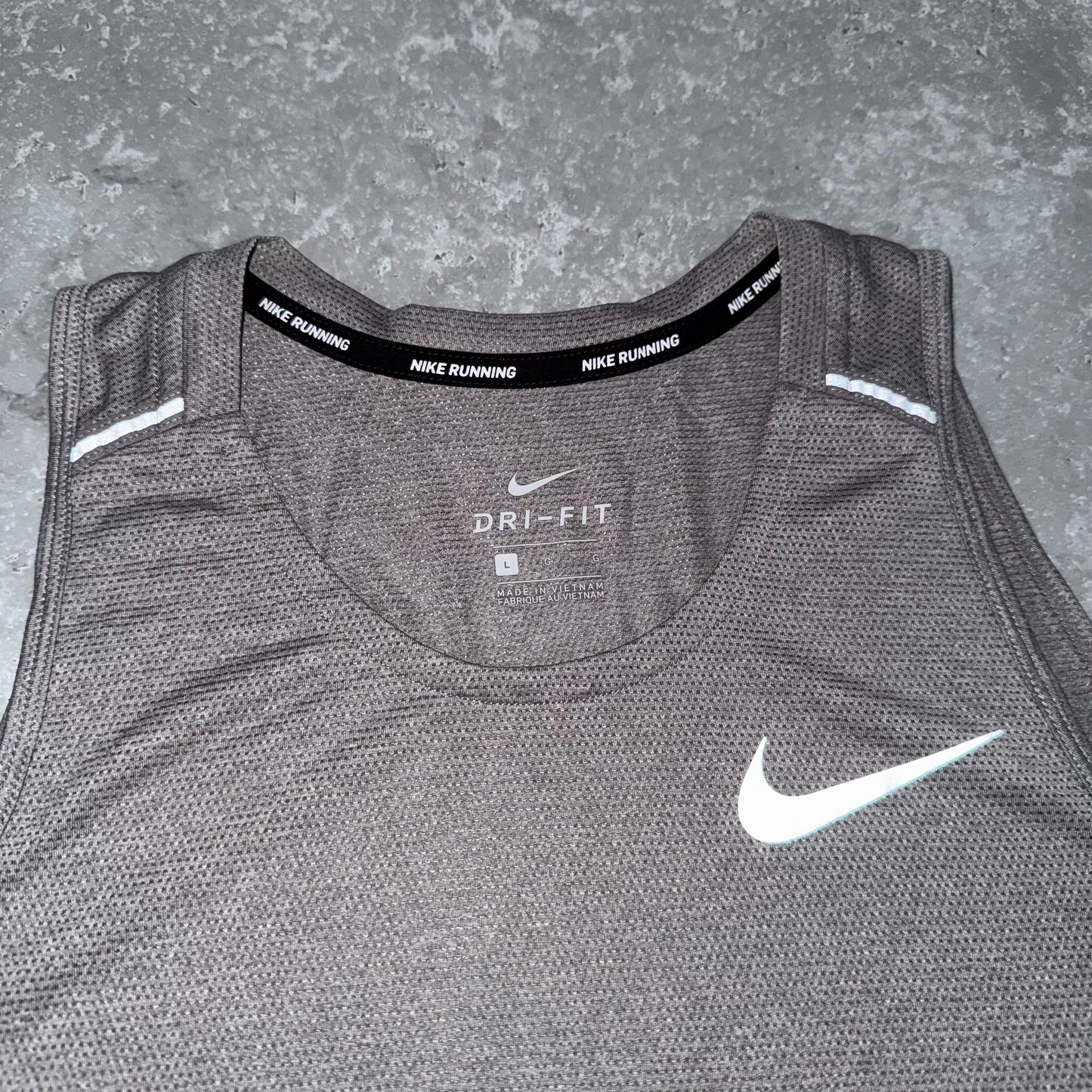 Nike Grey Breathe 1.0 Miler Vest