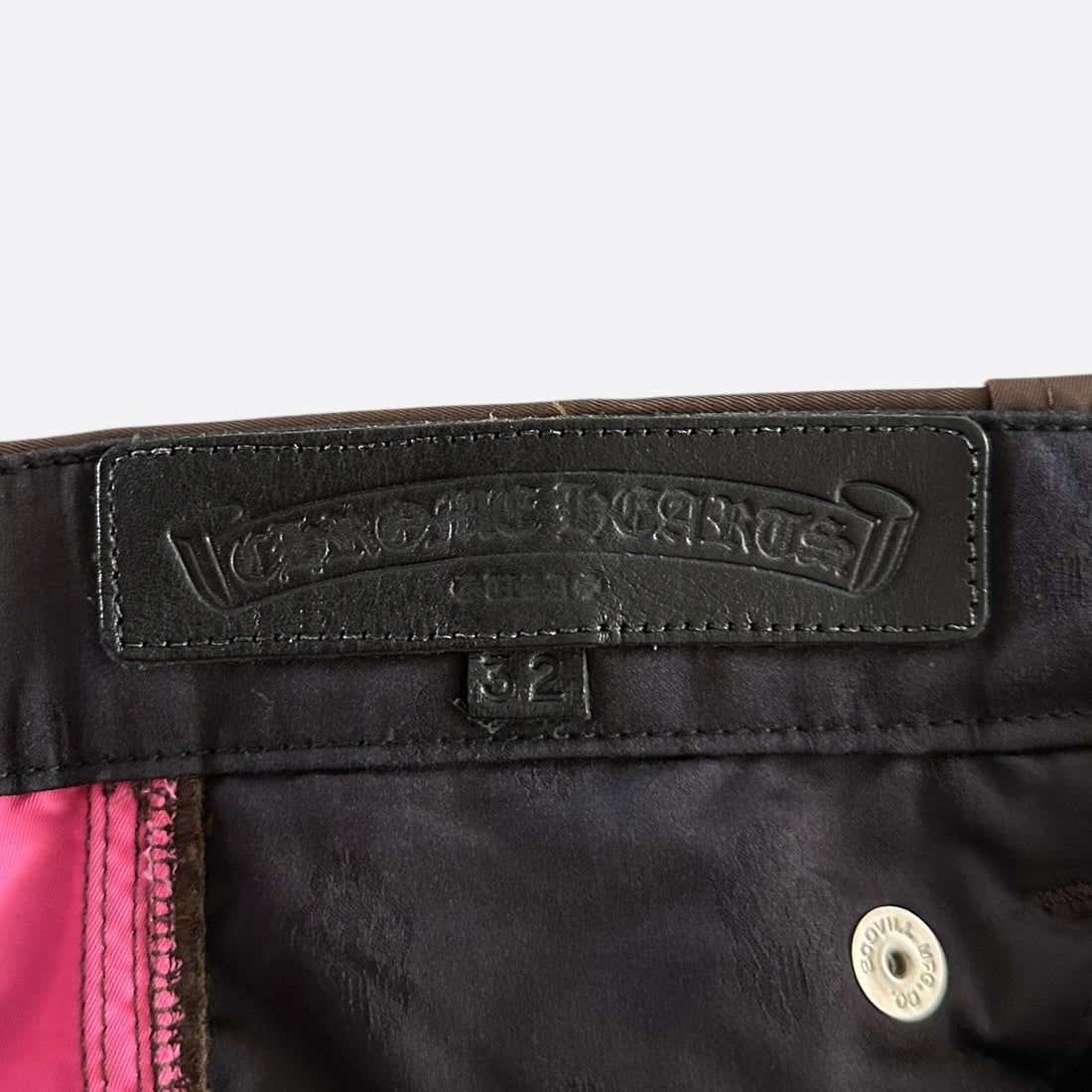 Chrome Hearts Brown Nylon & Leather Carpenter Shorts