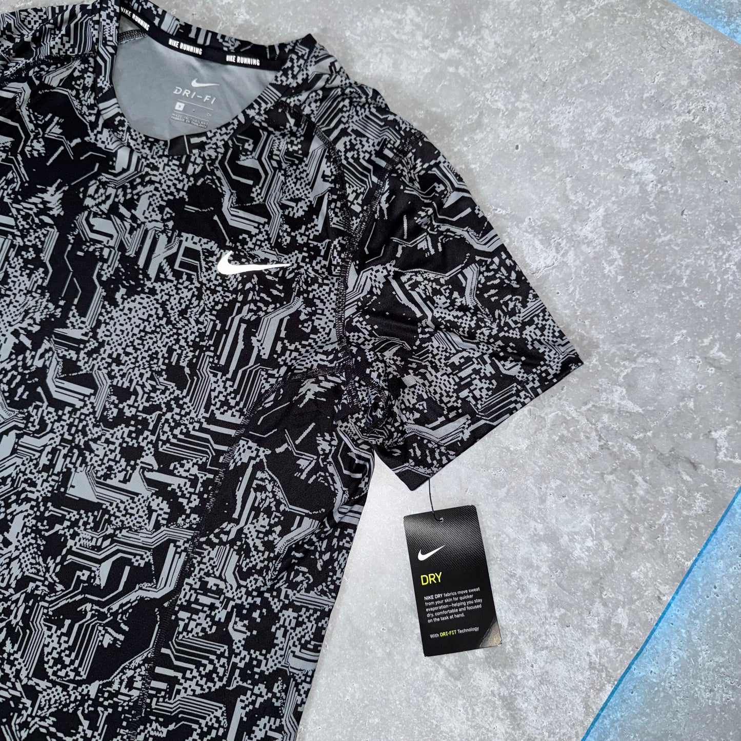 Nike Grey Digital Miler T Shirt