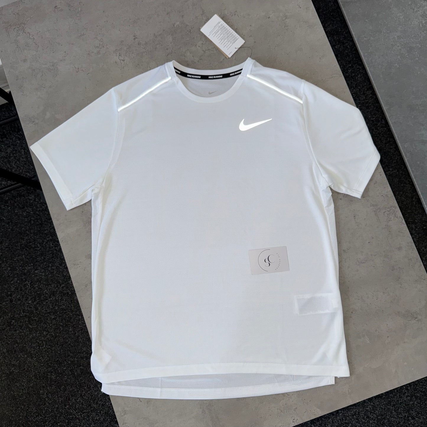 Nike White 1.0 Miler T Shirt
