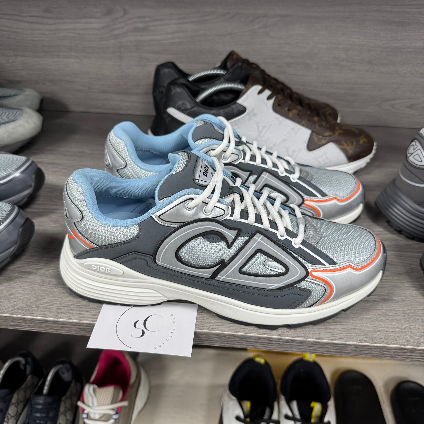 Dior B30 Silver Grey Trainers
