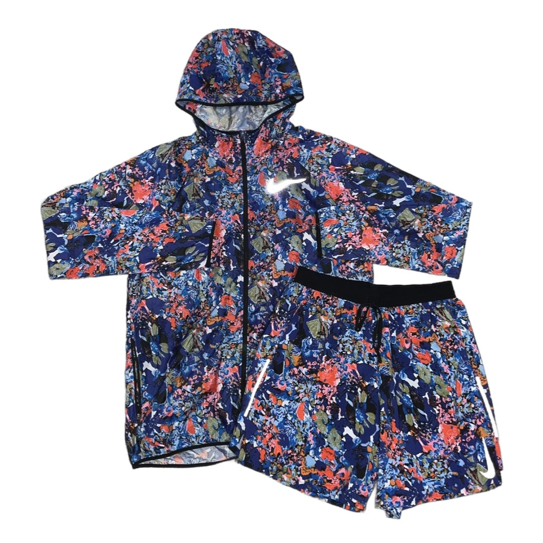 Nike Floral Windbreaker Short Set