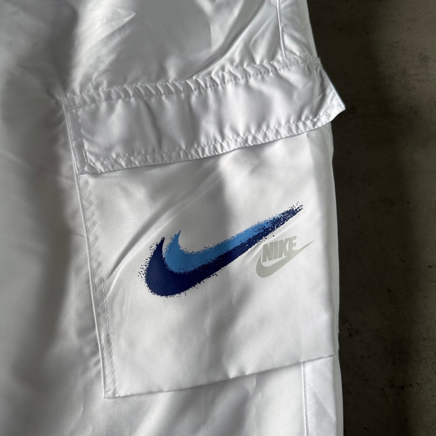 Nike Air White Woven Cargo Bottoms