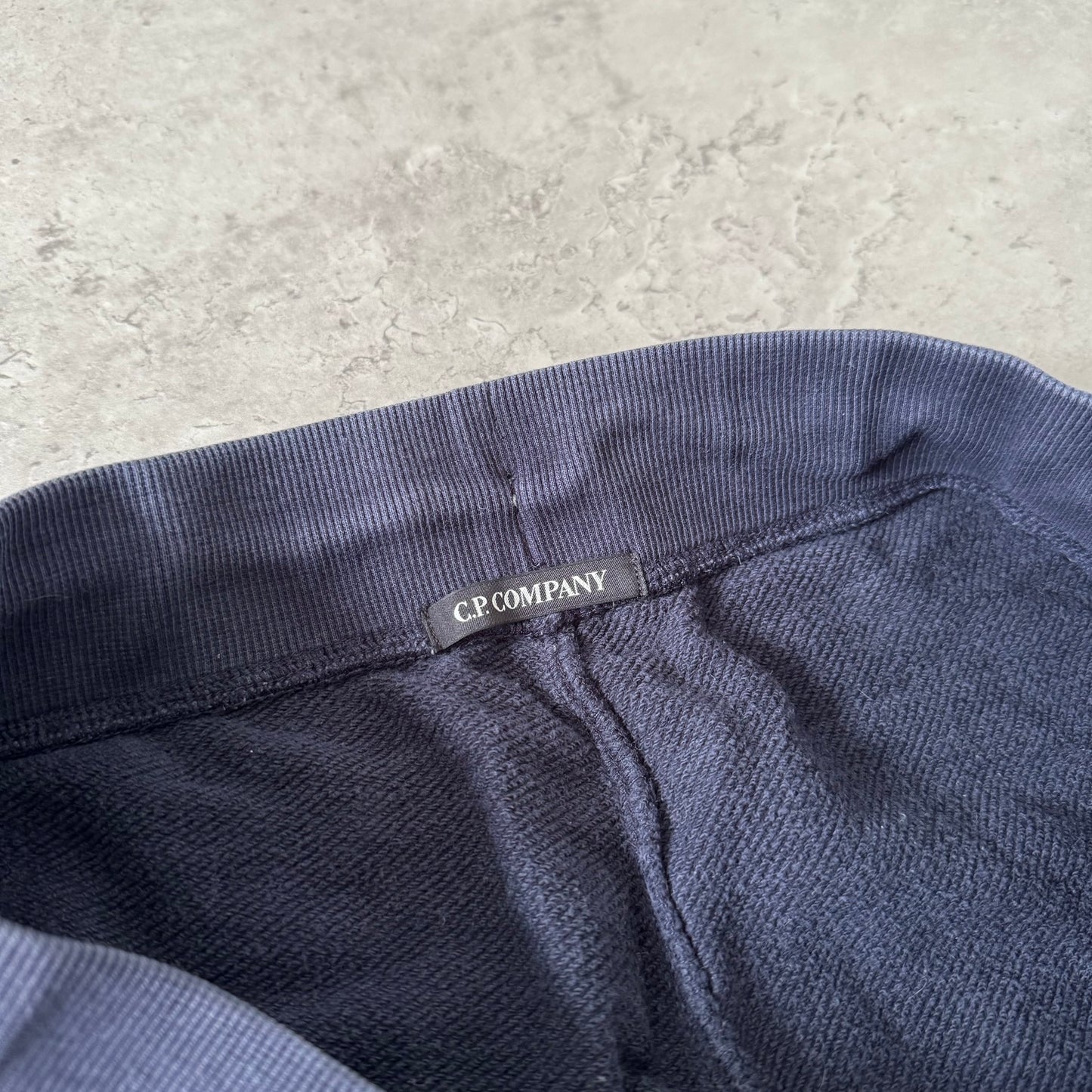 CP Company Navy Fleece Lens Bottoms