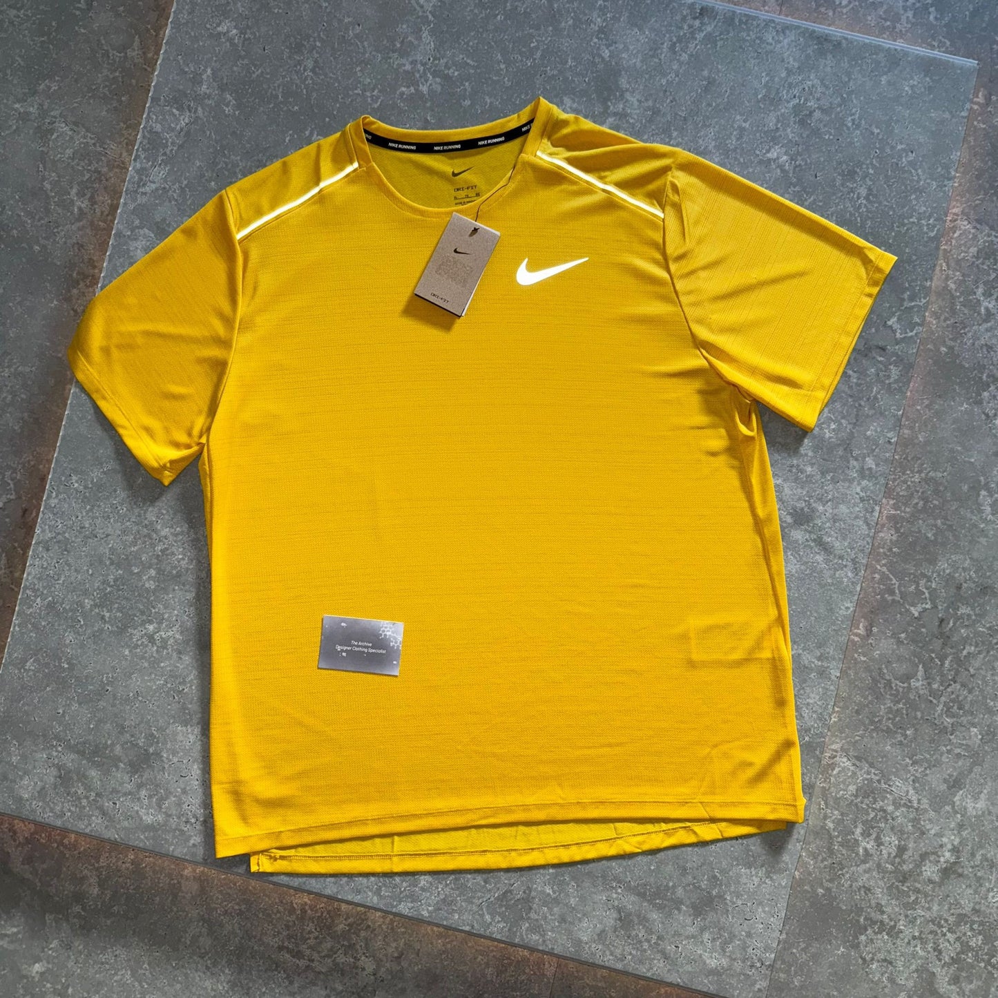 Nike Vivid Sulphur Yellow 1.0 Miler T Shirt