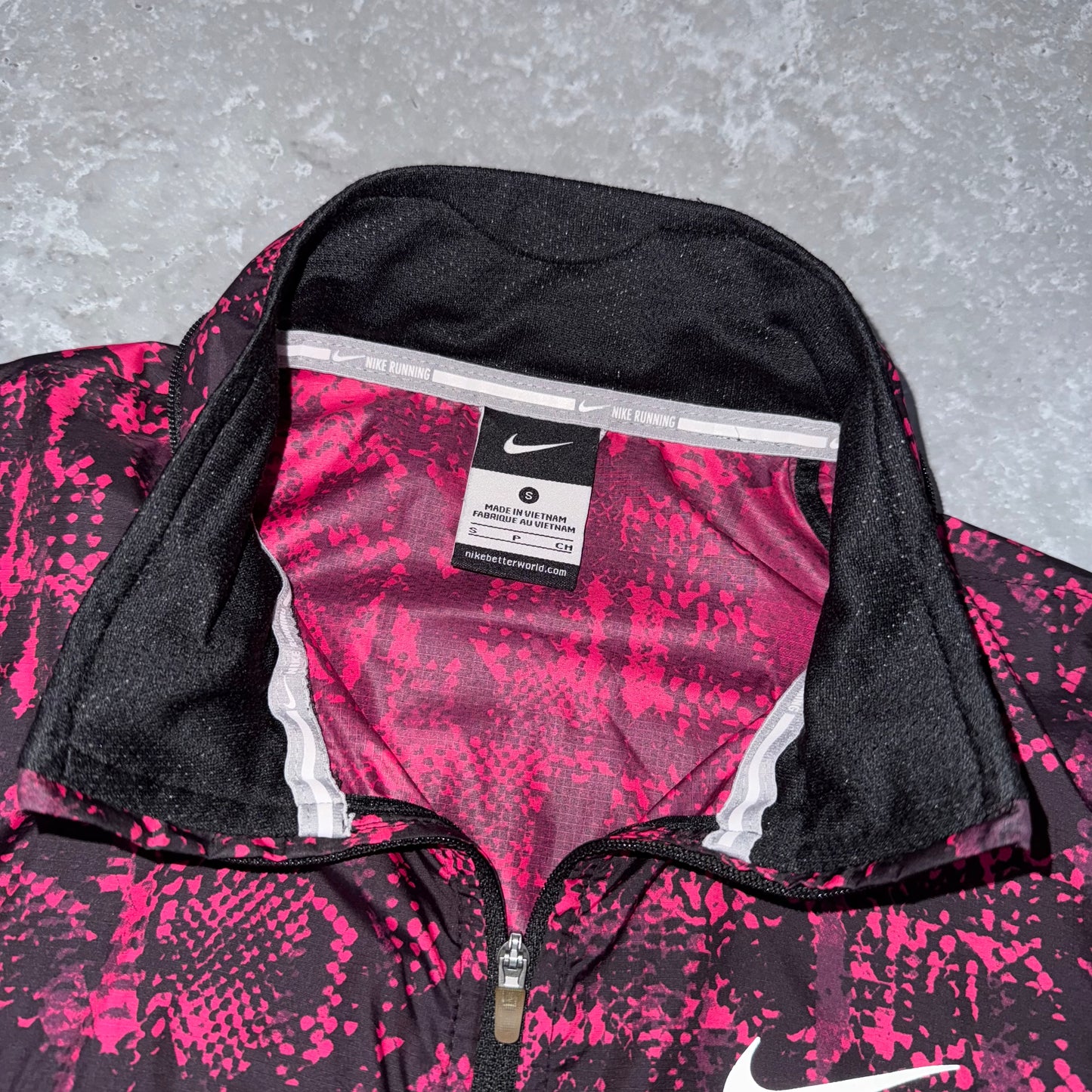 Nike Pink Snakeskin Windbreaker Jacket