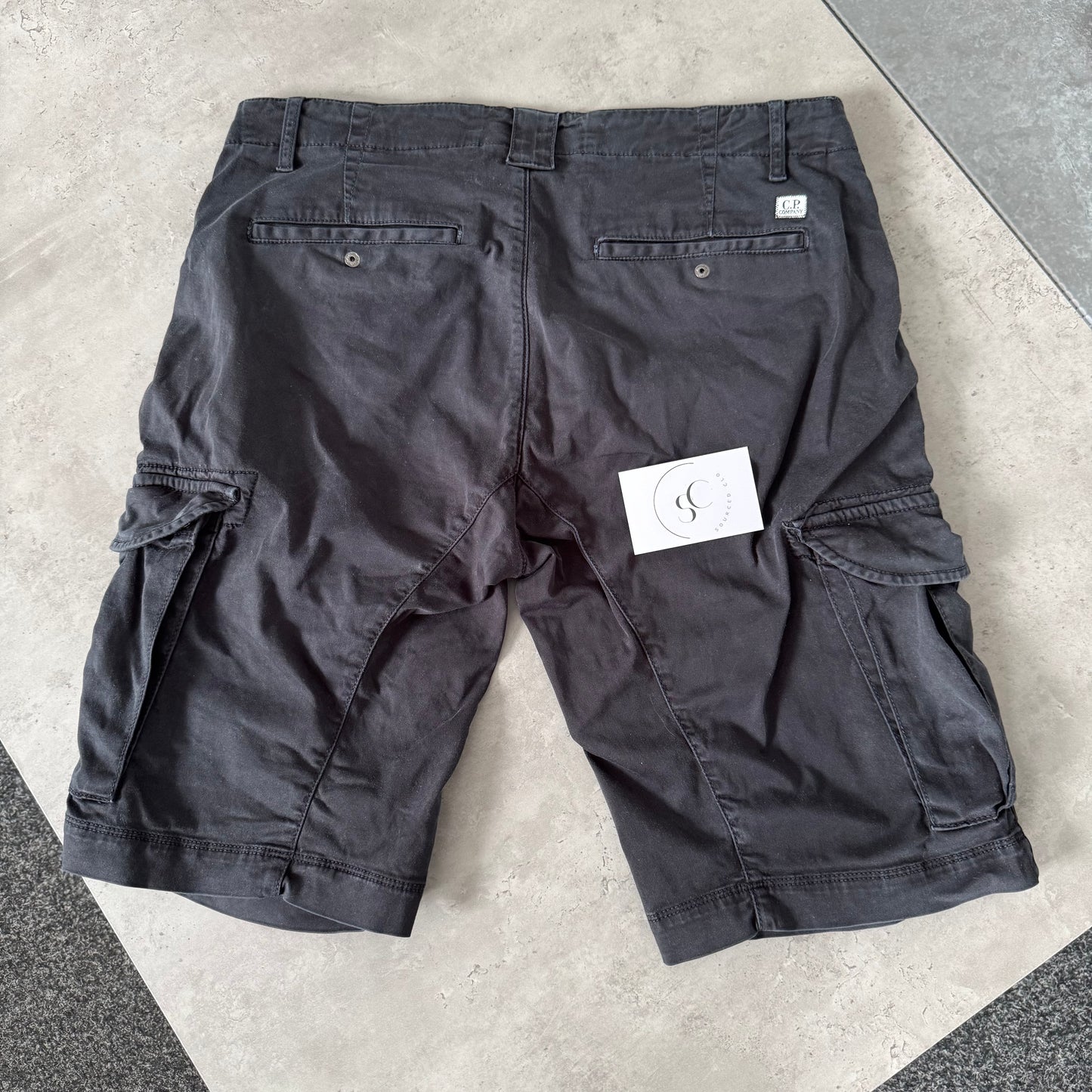CP Company Black Cargo Shorts