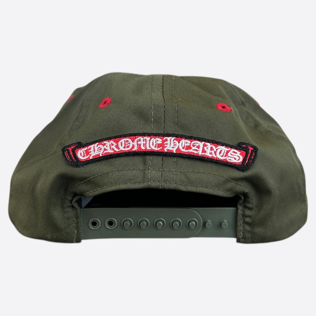 Chrome Hearts Triple Cross Olive Cap