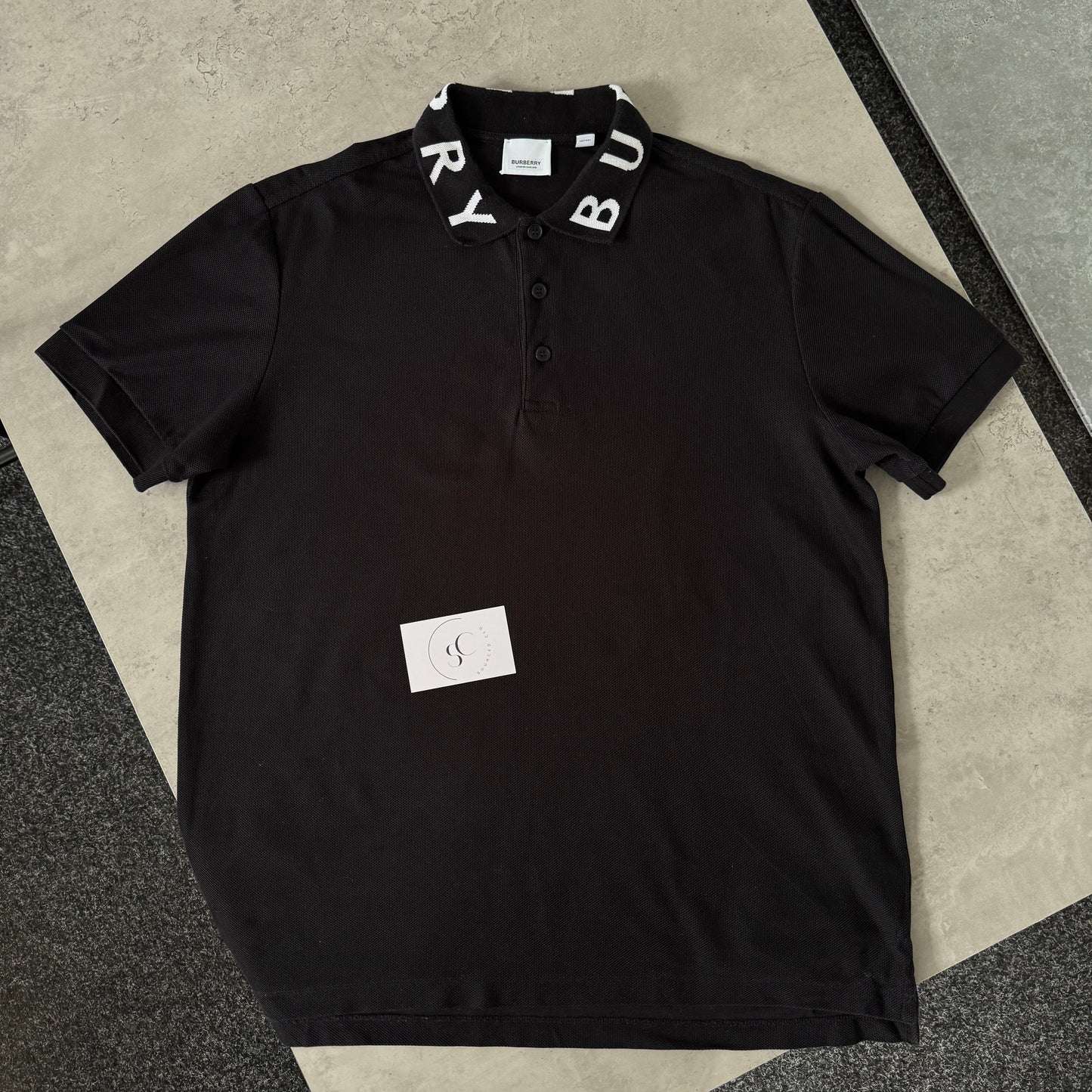 Burberry Ryland Black Polo Shirt