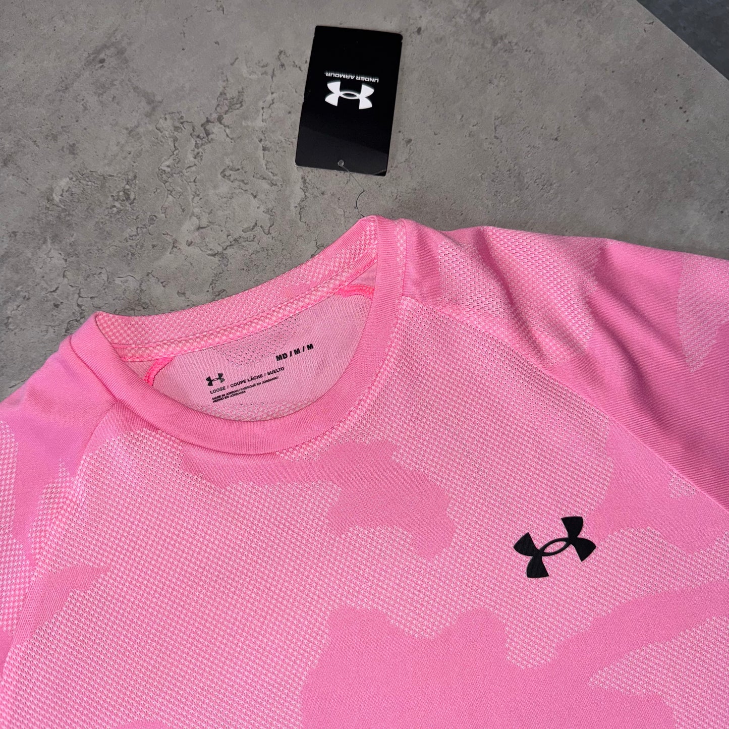 Under Armour Pink Camouflage T Shirt