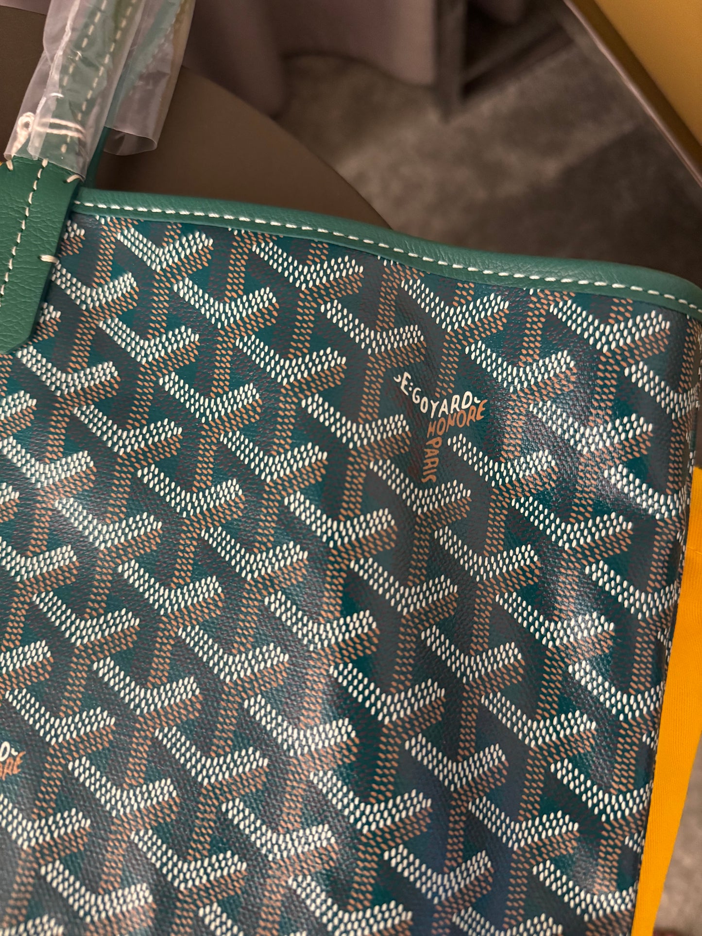 Goyard ST Louis Green Tote Bag