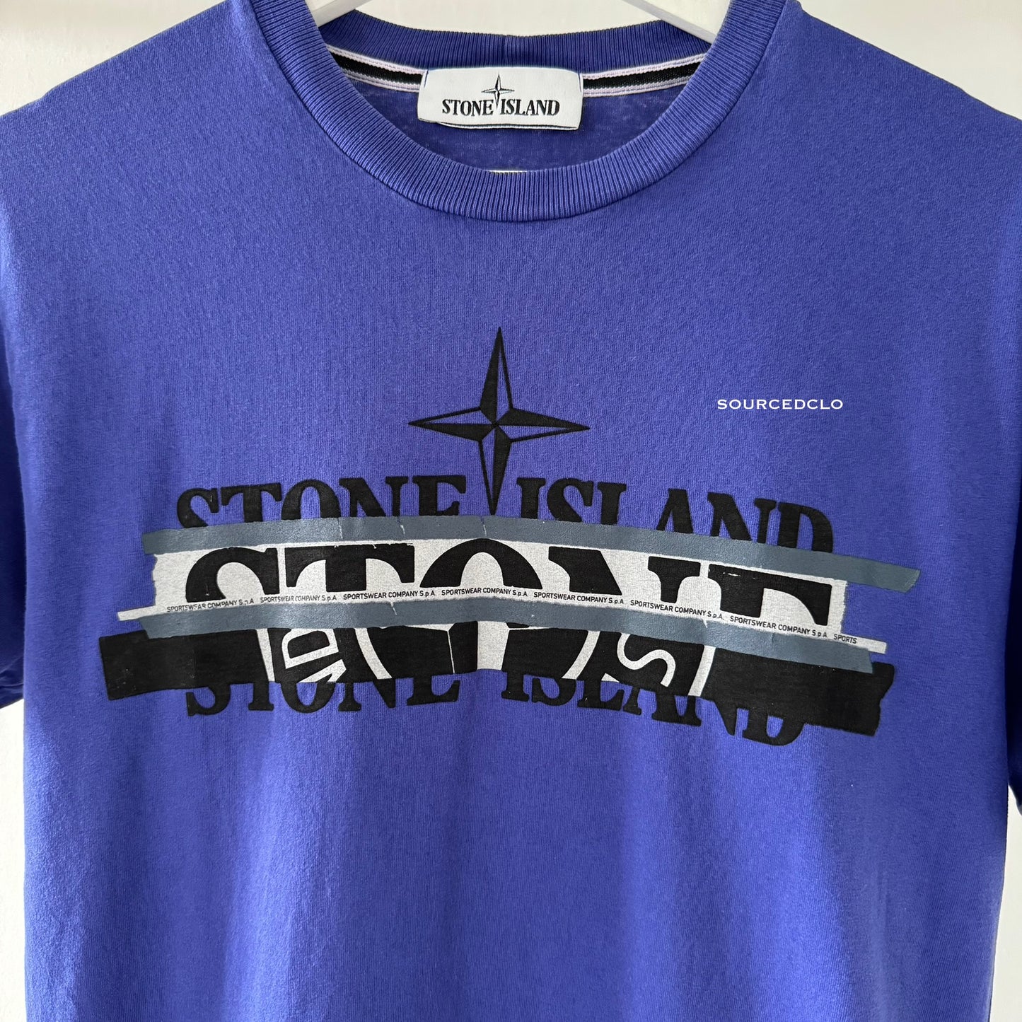 Stone Island Disjointed Blue T Shirt
