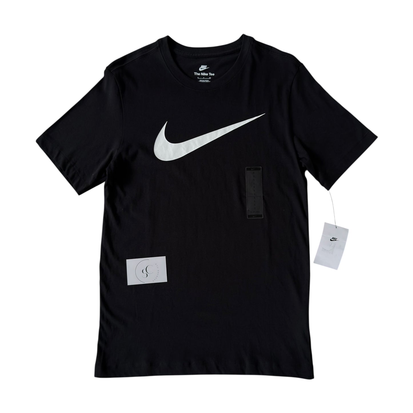 Nike Black Swoosh Logo T Shirt