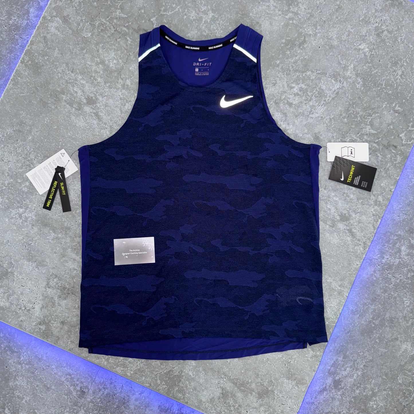 Nike Purple Camouflage 1.0 Miler Vest