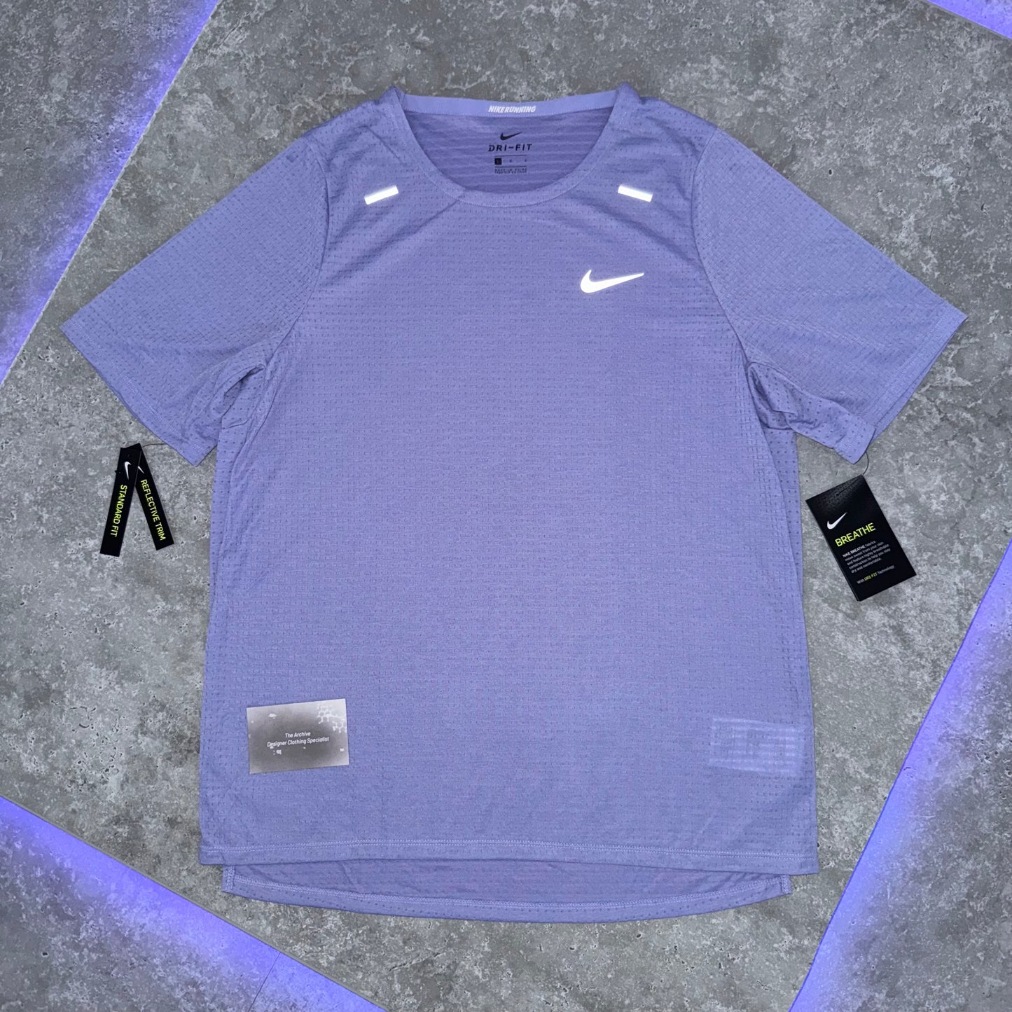 Nike Lavender Rise Miler T Shirt